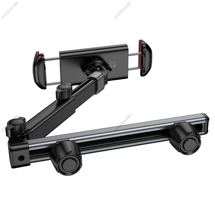 Автомобільний тримач на підголівник Hoco H69 Gamble telescopic tablet car holder (rear pillow) 4.5-13" Black
