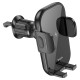 Автомобільний тримач із бездротовою зарядкою Hoco HW4 Journey wireless fast charging Car holder Black