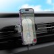 Автомобільний тримач із бездротовою зарядкою Hoco HW4 Journey wireless fast charging Car holder Black