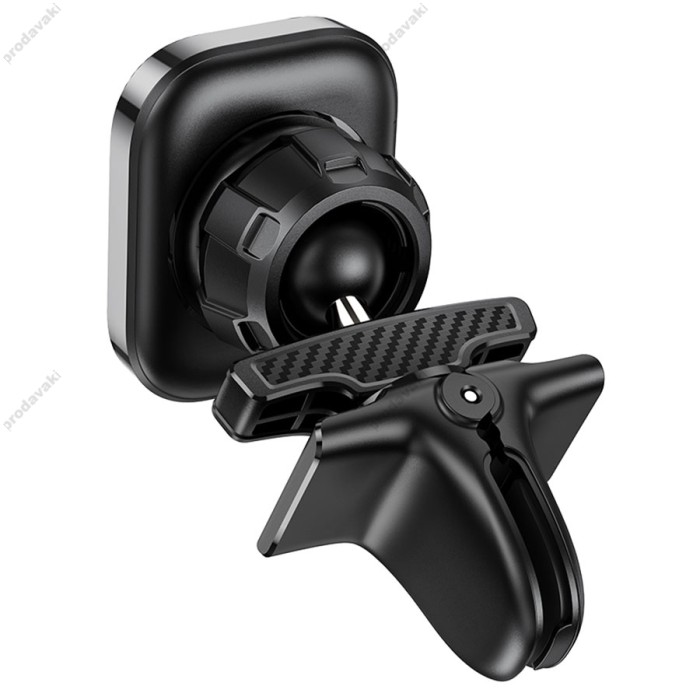 Автомобільний тримач Hoco S49 Fuerte series air outlet magnetic Car holder Black