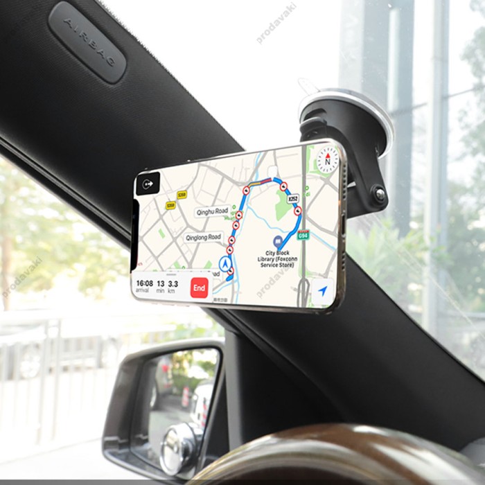 Автомобільний тримач Hoco CA42 Cool Journey Magnetic Black
