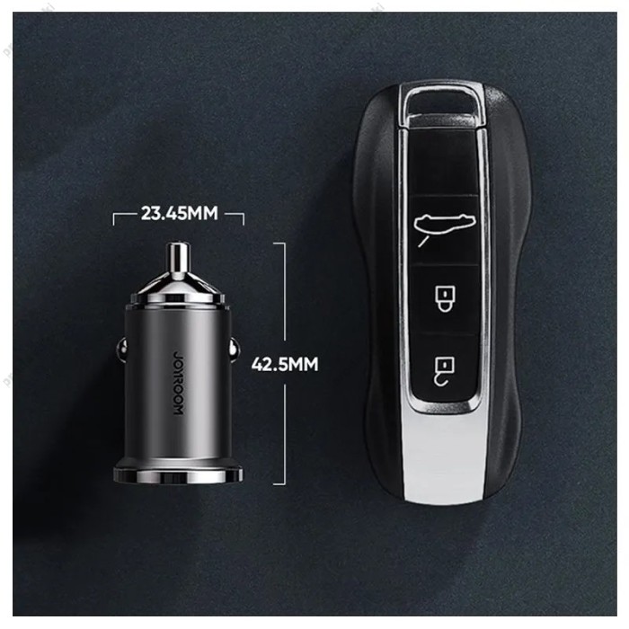 Автомобільний зарядний пристрій Joyroom C-A35 Mini Metal 45W black