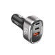 Автомобільний зарядний пристрій XO CC61 output intelligent car charger 100W Black