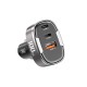 Автомобільний зарядний пристрій XO CC61 output intelligent car charger 100W Black