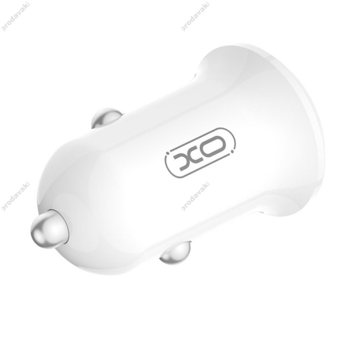 Автомобільний зарядний пристрій XO CC68 Mini Smart Single 18W White