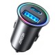 Автомобільний зарядний пристрій Joyroom JR-CCN04 Mini Metal A+C 60W Black