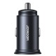 Автомобільний зарядний пристрій Joyroom JR-CCN04 Mini Metal A+C 60W Black