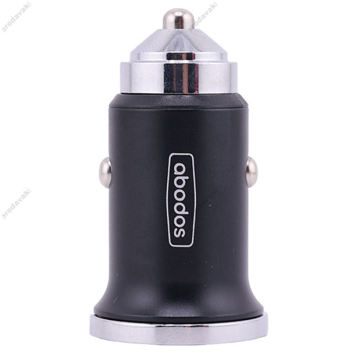 Автомобільний зарядний пристрій Abodos AS-GS28 Quick U+C 38W Black