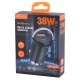 Автомобільний зарядний пристрій Abodos AS-GS28 Quick U+C 38W Black