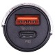 Автомобільний зарядний пристрій Abodos AS-GS28 Quick U+C 38W Black