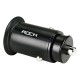 Автомобільний зарядний пристрій Rock H15 Dual-port A+C PD 30W Black