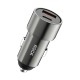Автомобільний зарядний пристрій Rock H20 Dual Port A+C 15W Black