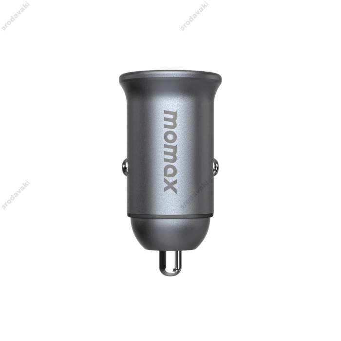 Автомобільний зарядний пристрій Momax UC18E Dual Port U+C 30W Grey