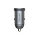 Автомобільний зарядний пристрій Momax UC18E Dual Port U+C 30W Grey