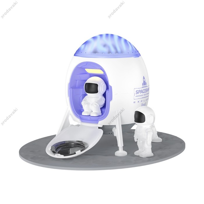 Нічний світильник-проектор XO CF38 Starlight Lander Ambient Light + Speaker White