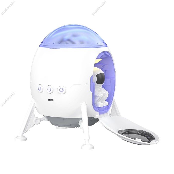 Нічний світильник-проектор XO CF38 Starlight Lander Ambient Light + Speaker White
