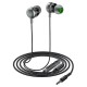 Дротові навушники ACEFAST L4 in-ear wired earphones with mic 3.5mm Black