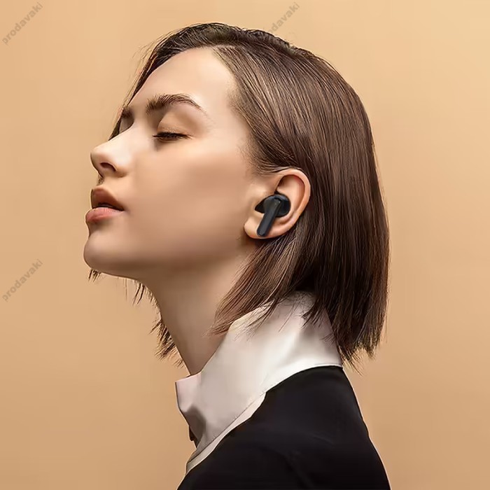 Бездротові Bluetooth навушники ACEFAST W6 smart screen active noise cancelling true wireless earbuds BT 5.4 Black