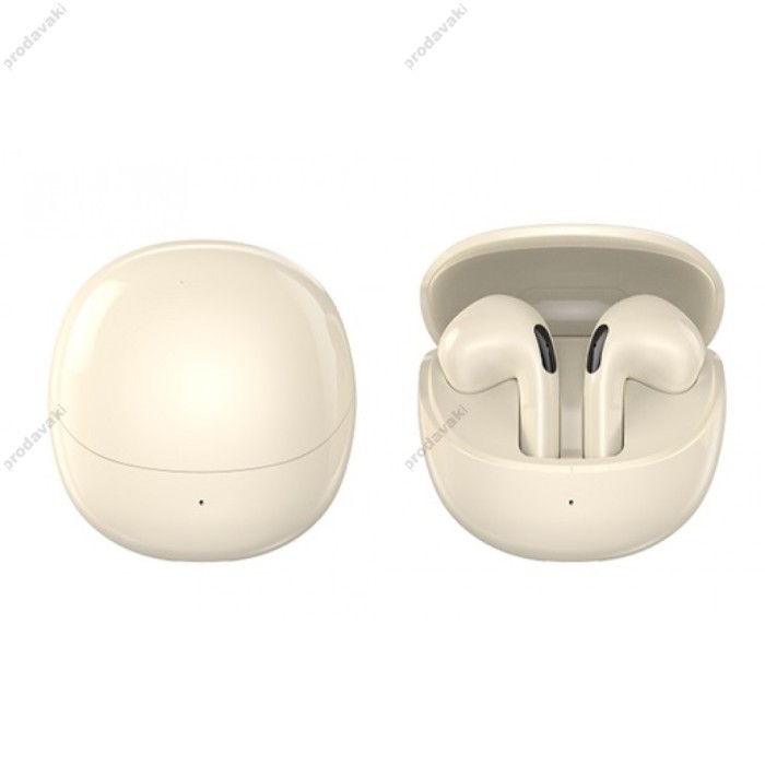 Бездротові Bluetooth навушники Veron A30 Ultrasound BT 5.3 Milky white