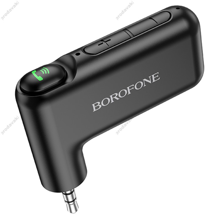 Автомобільний Bluetooth адаптер Borofone BC35 Wideway car AUX BT receiver BT 5.0 Black