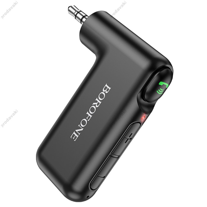 Автомобільний Bluetooth адаптер Borofone BC35 Wideway car AUX BT receiver BT 5.0 Black