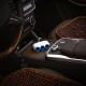 Автомобільний зарядний пристрій розгалужувач HOCO C1 dual USB triple cigarette 3in1 White