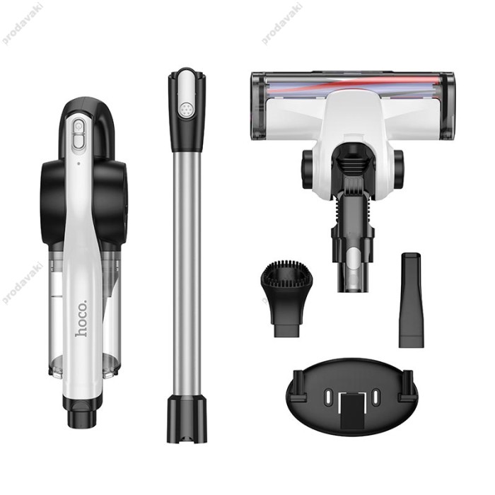 Ручний бездротовий пилосос вертикальний Hoco HY11 Wireless handheld roller brush Vacuum cleaner White