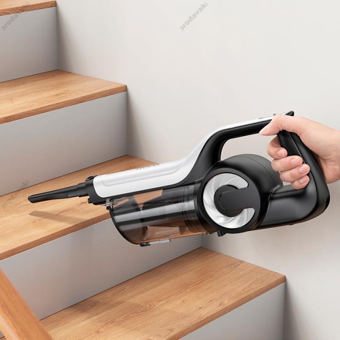 Ручний бездротовий пилосос вертикальний Hoco HY11 Wireless handheld roller brush Vacuum cleaner White