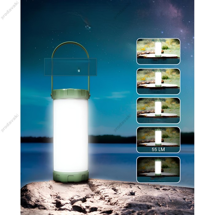 Лампа зовнішня (кемпінгова лампа) Glocusent Disaster Level Camping Lantern IP68 Green
