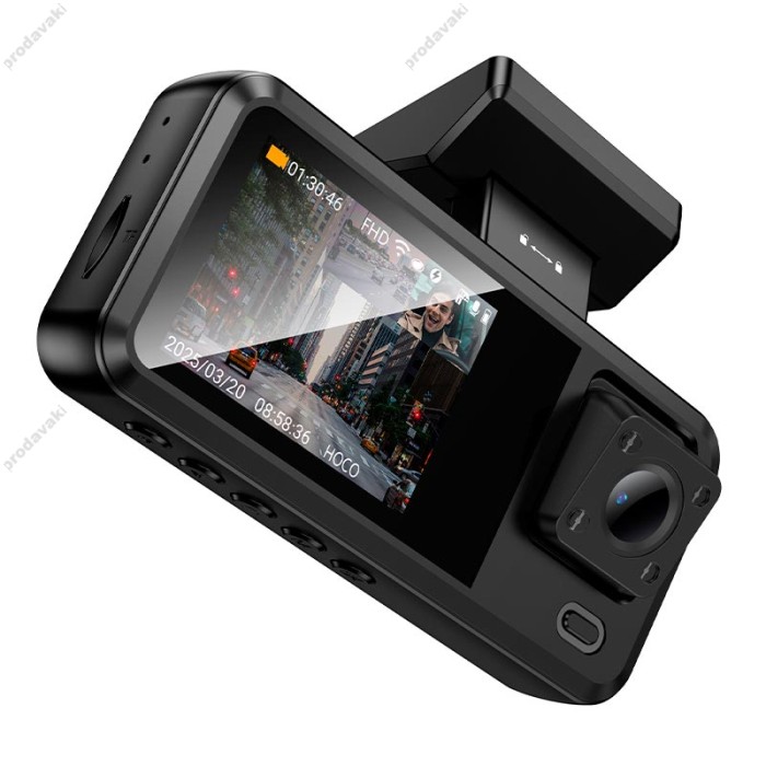 Відеореєстратор HOCO DV15 rear camera driving recorder 720p Wi-Fi Black