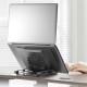 Підставка для ноутбука та MacBook XO C182 Metal Notebook Holder + Lighted Colourful Radiator Grey