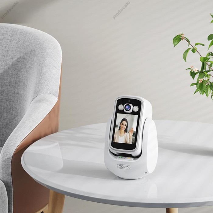 Камера відеоспостереження XO CR08 Pixel AI Intelligent Two-Way Video Call Camera (2.4G+Bl) 200W White