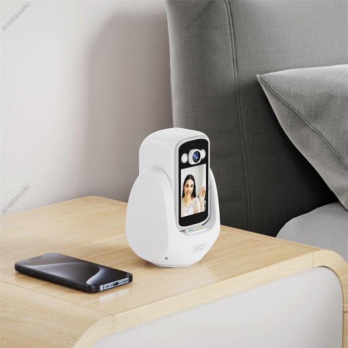 Камера відеоспостереження XO CR08 Pixel AI Intelligent Two-Way Video Call Camera (2.4G+Bl) 200W White