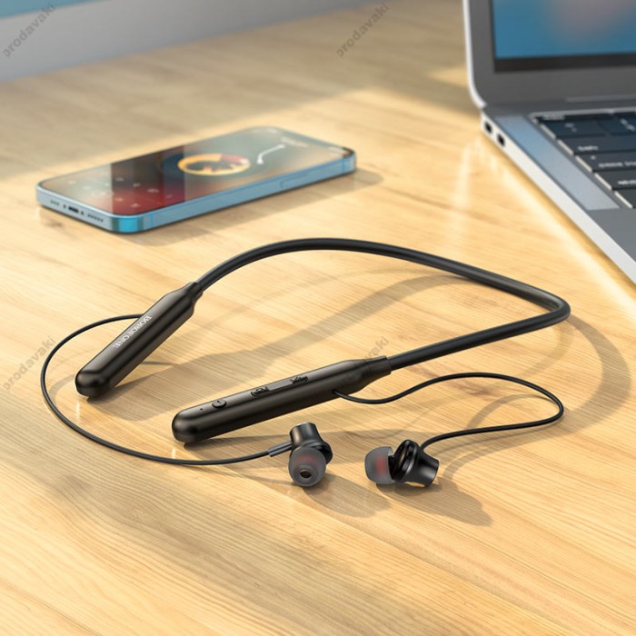 Бездротові Bluetooth навушники Borofone BE56 Powerful BT 5.0 Black