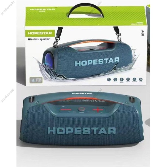 Портативна Колонка Bluetooth HOPESTAR A60 100W Blue
