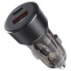 Автомобільний зарядний пристрій ACEFAST B12 PD dual port car charger 3A 60W Black