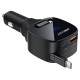 Автомобільний зарядний пристрій ACEFAST B17 car charger with telescopic cable 3A 95W Black