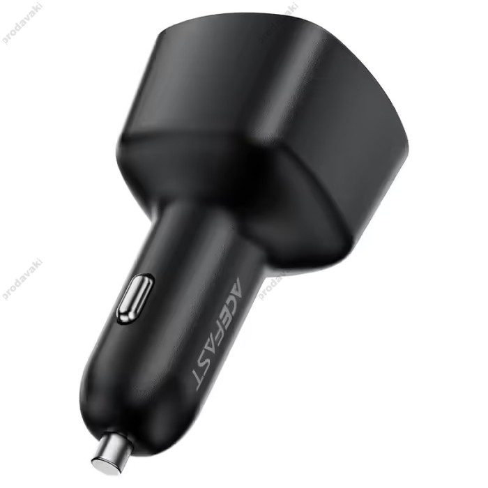 Автомобільний зарядний пристрій ACEFAST B18 (2USB-C+USB-A) fast car charger 3A 200W Black