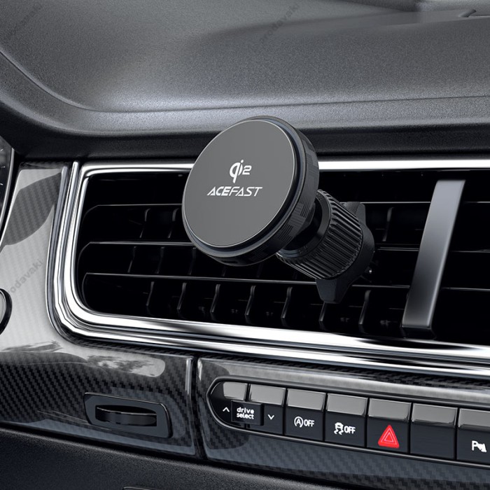 Автомобільний тримач ACEFAST D33 Qi2 magnetic wireless charging car holder for air vent 15W Black