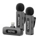 Бездротовий мікрофон BOYA BY-V2 Lightning 2 мікрофона Black
