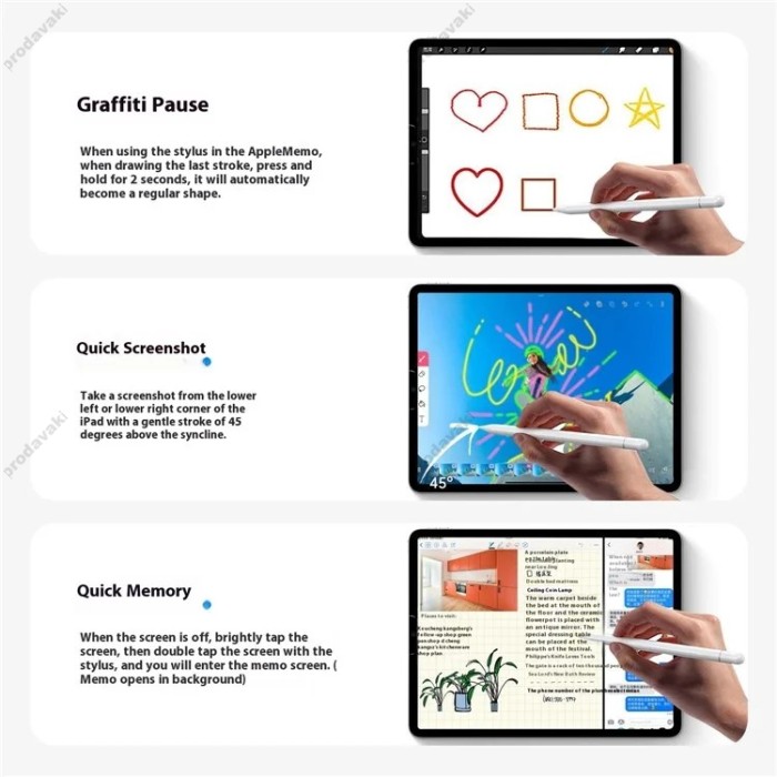 Стилус Wiwu iPad Pencil A01 Palm Rejection White