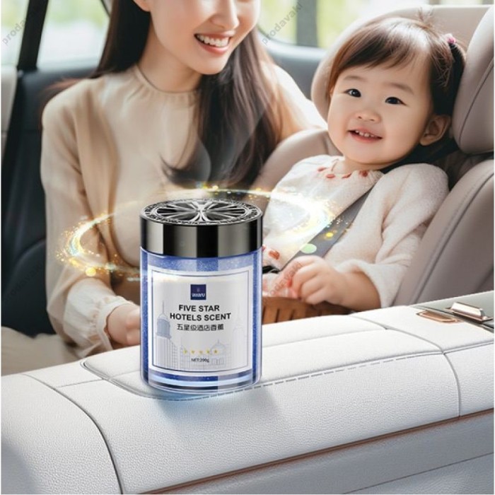 Ароматизатор до машини WiWU Wi-AI004 Premium Star Solid Balm Hilton Hotel Smell Аромат дерев'яний Blue