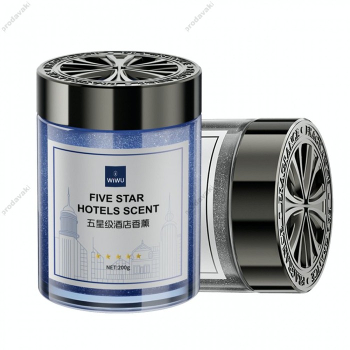 Ароматизатор до машини WiWU Wi-AI004 Premium Star Solid Balm Hilton Hotel Smell Аромат дерев'яний Blue