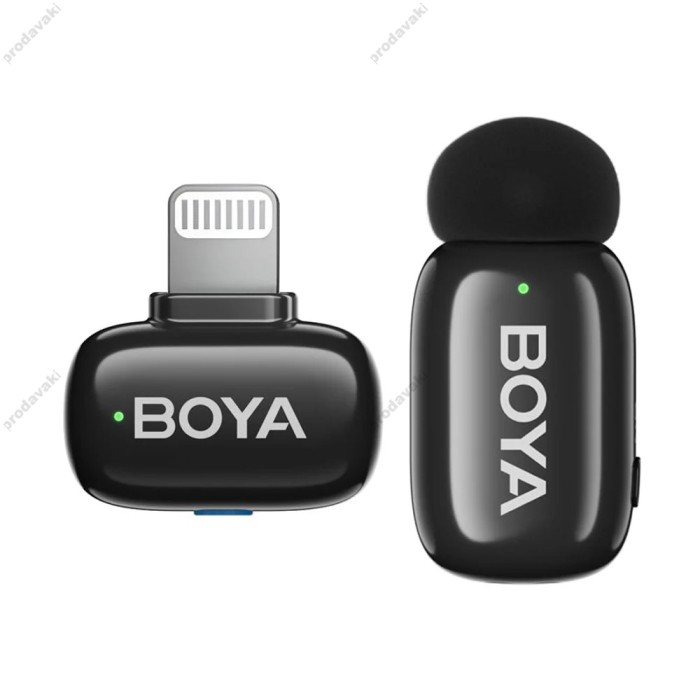 Бездротовий мікрофон BOYA Mini-16 Lightning 1 мікрофон Black