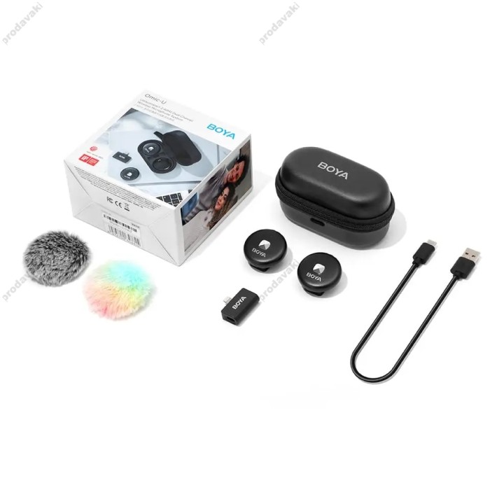 Бездротовий мікрофон BOYA OMIC-D Lightning 2 мікрофона Black