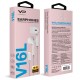Дротові навушники Veron V16L with mic Lightning White