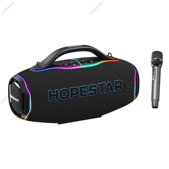 Портативна колонка Bluetooth Hopestar A90 з мікрофоном 700W Black