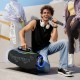 Портативна колонка Bluetooth Hopestar S90 з мікрофоном 220W Black