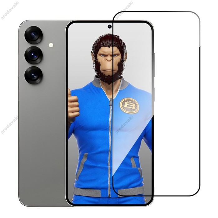 Захисне скло BLUEO 2,5D Silk full cover glass HD для Samsung S25 Plus