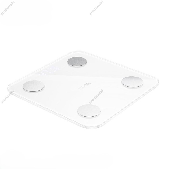 Ваги підлогові розумні Hoco DI65 Trust electronic scale with display Bluetooth 4.2, 0,1 кг–180 кг Ailink  APP White